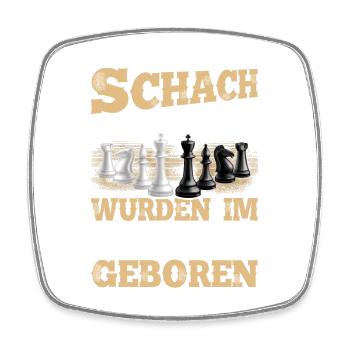 Schach Legenden Wurden Im Juli Geboren - Viereckiger Kühlschrankmagnet - Weiß - Vorne