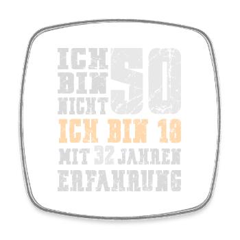 50. Geburtstag geboren 1976 runder Geburtstag - Viereckiger Kühlschrankmagnet - Weiß - Vorne