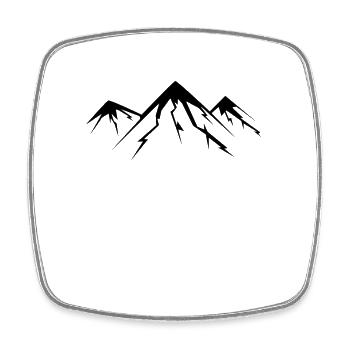 Mountain Mountains - Square fridge magnet - white - Front