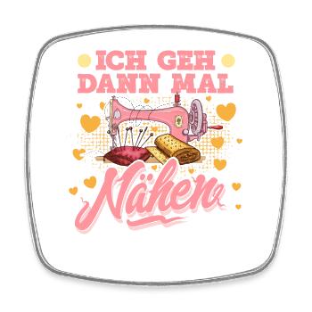 Nähen - Viereckiger Kühlschrankmagnet - Weiß - Vorne