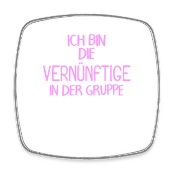 Lustiger Spruch Gruppe - Viereckiger Kühlschrankmagnet - Weiß - Vorne