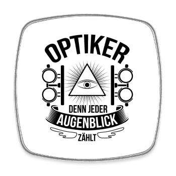 Optiker Geschenkideen - Viereckiger Kühlschrankmagnet - Weiß - Vorne