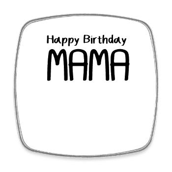 happy birthday Maman Chemise - Magnet carré - blanc - Devant