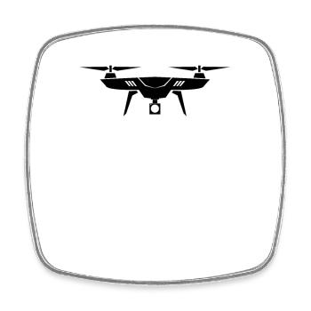 drone - Square fridge magnet - white - Front
