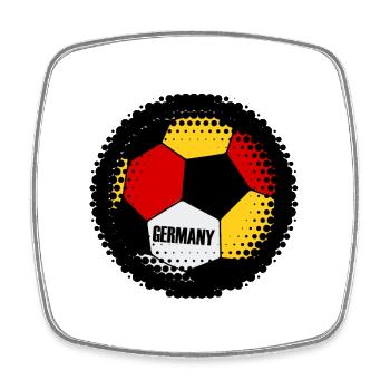 Germany Flags Soccer Illustration - Square fridge magnet - white - Front
