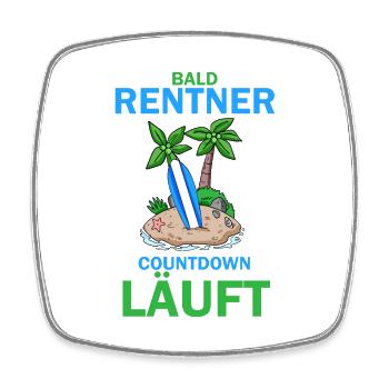 Bald Rentner - Viereckiger Kühlschrankmagnet - Weiß - Vorne