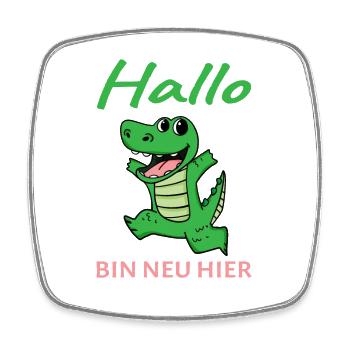 Baby Geburt Nachwuchs - Viereckiger Kühlschrankmagnet - Weiß - Vorne