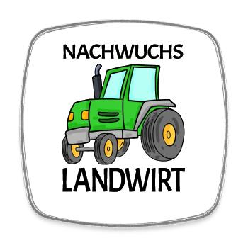Dorf Kind Bauer Nachwuchs Kleinkind - Viereckiger Kühlschrankmagnet - Weiß - Vorne