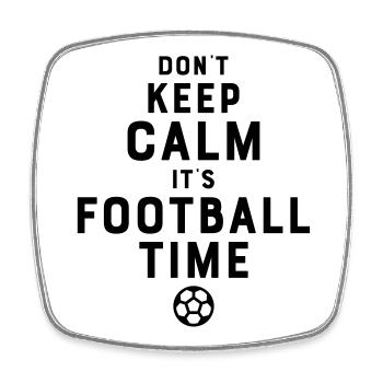 Football Time - Magnet carré - blanc - Devant