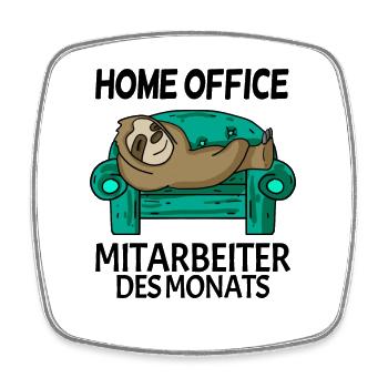 Home Office Mitarbeiter des Monats Geschenk - Viereckiger Kühlschrankmagnet - Weiß - Vorne