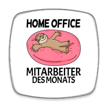 Mitarbeiter des Monats - Viereckiger Kühlschrankmagnet - Weiß - Vorne