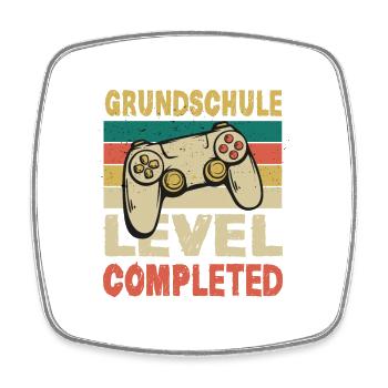 Grundschule Level 2026 Geschenk Gamer progamer - Viereckiger Kühlschrankmagnet - Weiß - Vorne