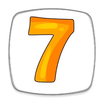 7 - Magnet carré - blanc - Devant
