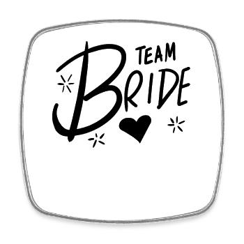 Team Bride - Magnet carré - blanc - Devant