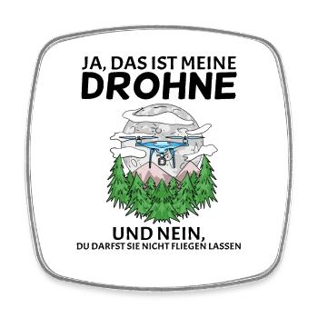 Drone Drohne Drohnen - Viereckiger Kühlschrankmagnet - Weiß - Vorne