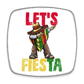 Cinco de Mayo Mexikaner Dabbing - Viereckiger Kühlschrankmagnet - Weiß - Vorne