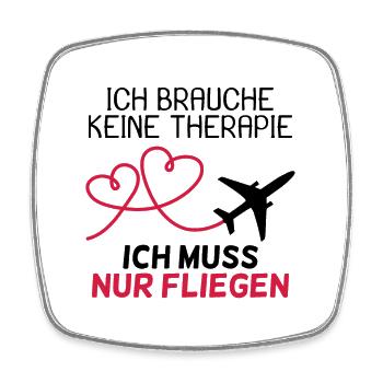 Flugzeug - Viereckiger Kühlschrankmagnet - Weiß - Vorne