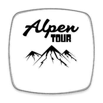 Alpen Berge Berg Bergsteigen - Viereckiger Kühlschrankmagnet - Weiß - Vorne