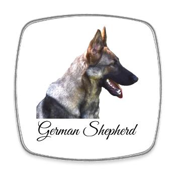 German Shepherd German Shepherd Dog Sport - Square fridge magnet - white - Front