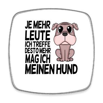 Hundebesitzer Spruch Hunde Hunde - Viereckiger Kühlschrankmagnet - Weiß - Vorne