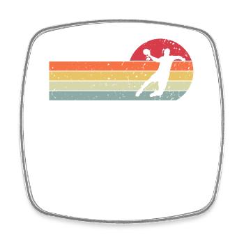 Handball - Square fridge magnet - white - Front