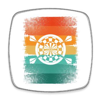 Dart - Square fridge magnet - white - Front