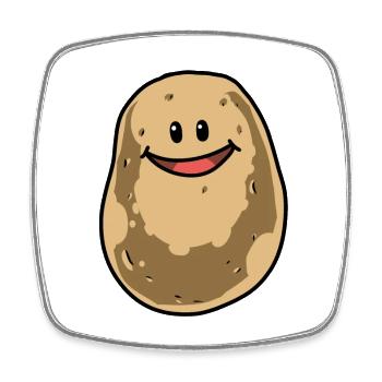 Kartoffel Gemüse Kartoffeln Ernte gärtnern Garten - Viereckiger Kühlschrankmagnet - Weiß - Vorne