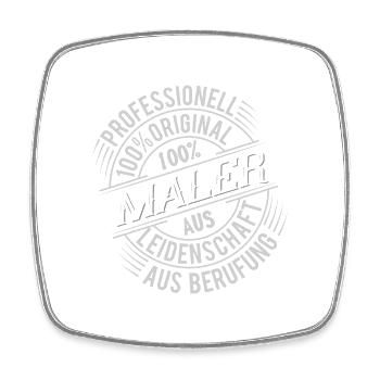 Maler - Viereckiger Kühlschrankmagnet - Weiß - Vorne