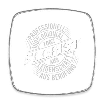 Florist - Viereckiger Kühlschrankmagnet - Weiß - Vorne