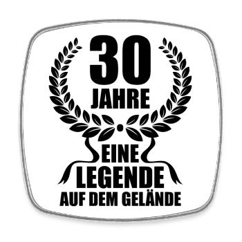 30 Jahre Im Dienst Dienstjubiläum Legende Arbeit - Viereckiger Kühlschrankmagnet - Weiß - Vorne