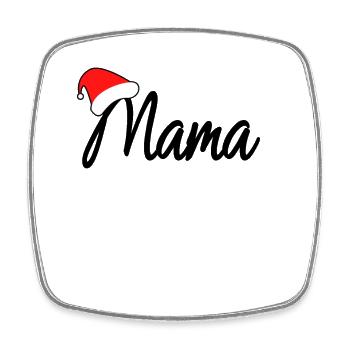 Weihnachten Mama - Viereckiger Kühlschrankmagnet - Weiß - Vorne