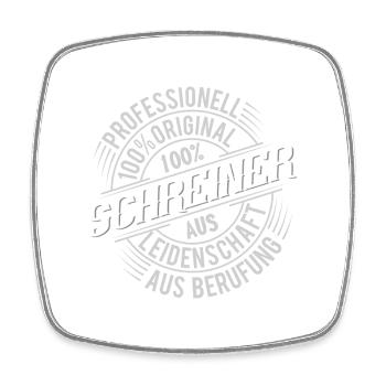 Schreiner - Viereckiger Kühlschrankmagnet - Weiß - Vorne