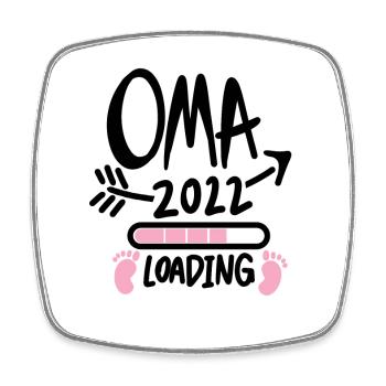 Oma 2022 - Werdende Oma 2022 - Viereckiger Kühlschrankmagnet - Weiß - Vorne