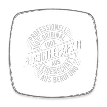 Physiotherapeut - Viereckiger Kühlschrankmagnet - Weiß - Vorne