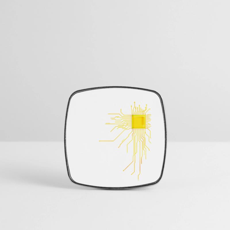 platine Core cpu Computer Nerd Programmierer admin Viereckiger Kühlschrankmagnet