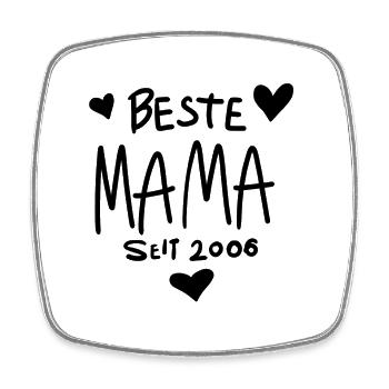 Beste Mama seit 2006 - Viereckiger Kühlschrankmagnet - Weiß - Vorne