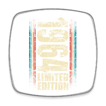 1964 Year of birth Year of construction Born Birthday - Square fridge magnet - white - Front