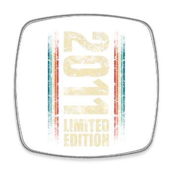 2011 Année de naissance Année de construction Naissance Anniversaire - Magnet carré - blanc - Devant