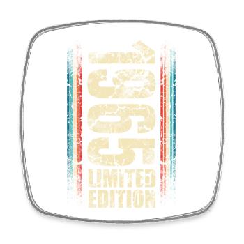 1965 Année de naissance Année de construction Naissance Anniversaire - Magnet carré - blanc - Devant