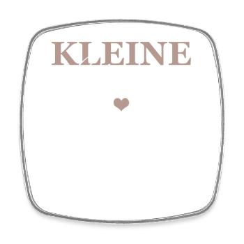 Kleine Schwester - Viereckiger Kühlschrankmagnet - Weiß - Vorne
