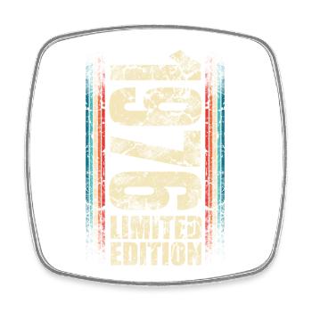 1976 Année de naissance Année de construction Naissance Anniversaire - Magnet carré - blanc - Devant