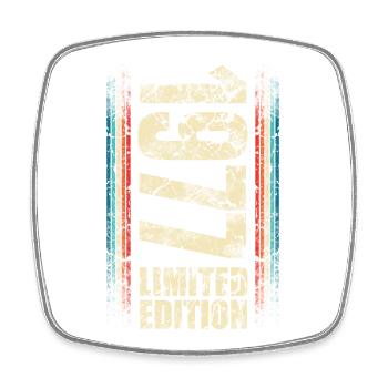 1977 Année de naissance Année de construction Naissance Anniversaire - Magnet carré - blanc - Devant