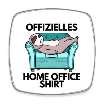 Home Office - Viereckiger Kühlschrankmagnet - Weiß - Vorne