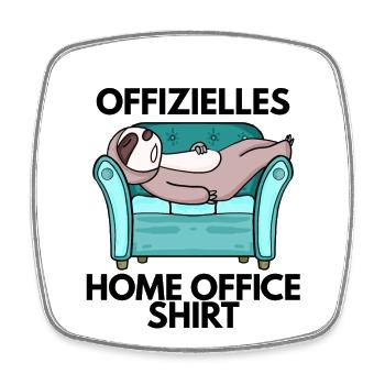 Home Office - Viereckiger Kühlschrankmagnet - Weiß - Vorne