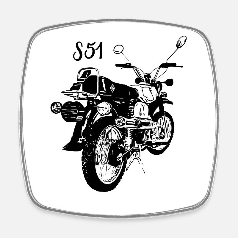 S51 - Magnet carré - blanc