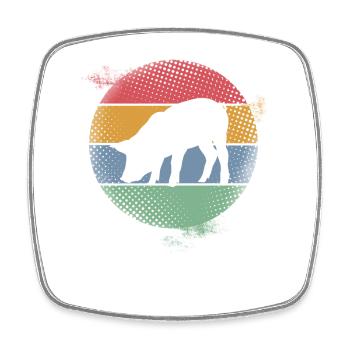 Pig - Square fridge magnet - white - Front