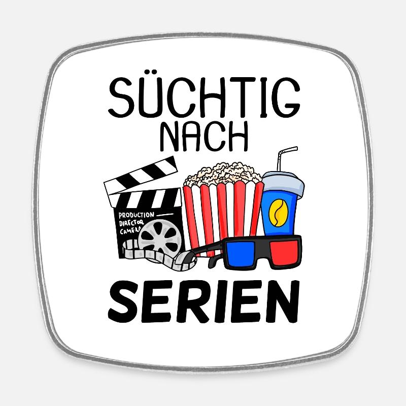 Serie - Viereckiger Kühlschrankmagnet - Weiß