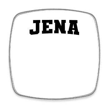 Jena - Viereckiger Kühlschrankmagnet - Weiß - Vorne