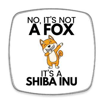 Shiba Inu Hundebesitzer Geschenk - Viereckiger Kühlschrankmagnet - Weiß - Vorne