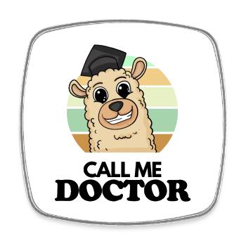 Doktorarbeit Promotion Doktortitel Doktor - Viereckiger Kühlschrankmagnet - Weiß - Vorne